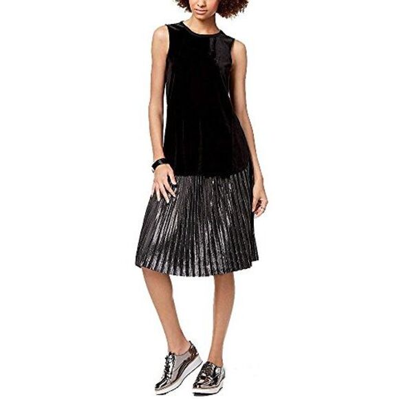 Armani Exchange Sleeveless Velvet Top - Picture 2 of 2